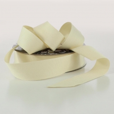 25MM COTTON RIBBON 25M NATURAL