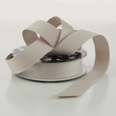 (DISC) 25MM COTTON RIBBON 25M STONE