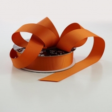 25MM X 25M GROSGRAIN BURNT ORANGE