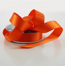 25MM DOUBLE SIDED SATIN 30M PER ROLL ORANGE