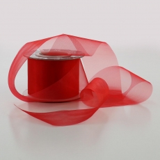 (DISC) ORGANZA SPECIAL 50MM X 25MTR RED