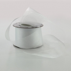 (DISC) ORGANZA SPECIAL 50MM X 25MTR WHITE