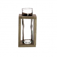 SINGLE TUBE VASE W/STAND 17.2H (INC GLASS)  8L 8W