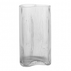 INFINITY VASE 30H 16TL 12TW CLEAR