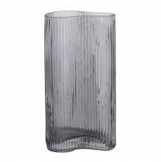 INFINITY VASE 30H 16TL 12TW SMOKE GREY