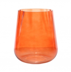 (DISC) TULIP VASE 24H 16.6T 12B 21WP BURNT ORANGE