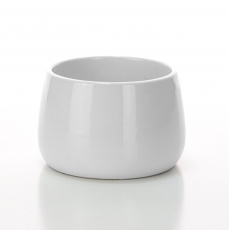 ELEGANT CURVES POT 8.5H 12T 12.5B 13WP WHITE