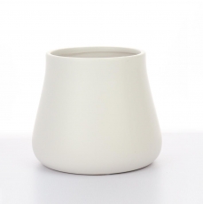 DOL NORDIC RND POT MATTE WHI 13.6H 12T 14B 15.5WP