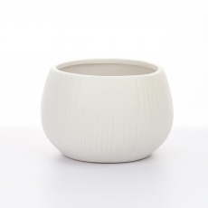 (DISC) DOLOMITE ORGANIC POT MATTE WHITE 9.8H 13T 10B 15WP