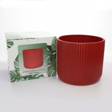 DOLOMITE CYLINDER 20H 22.5T 22.5B RED RIBBED