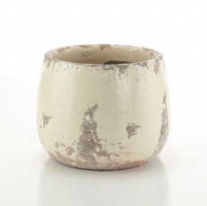 WHITE EARTH POT 14.5H 16T 14B 17.5WP