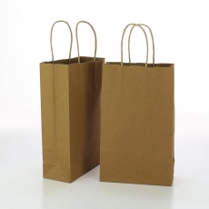 BROWN KRAFT BAG 26.5H 15.5W W-HANDLE -BKPT265-BABY