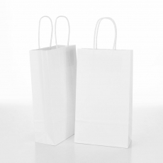 WHITE KRAFT BAG 26.5H 15.5W W-HANDLE WKPT265-BABY