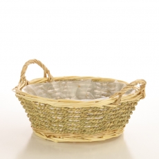 SEAGRASS & WILLOW RND BASKET 11H 30T 21B