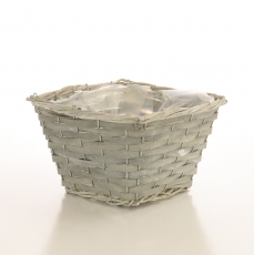 FRENCH GREY WILLOW V SQ BASKET 14.5H 20.5T 13.5B