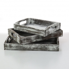 S/3 RUSTIC TRAYS 5-5-5H 32-37-41TL 22-16.5-31TW