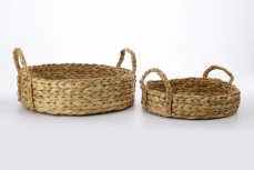 S/2 ROUND RATTAN TRAY 6-10H 29-36T 29-36B