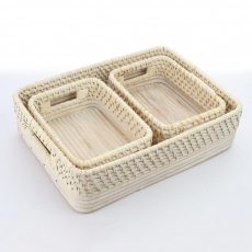 S/3 WHITEWASHED RECT COILED 7-9H 20-35TL 15-25TW