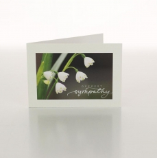 SYMPATHY - LILY OF THE VALEY - FOLDED CARD PK/20