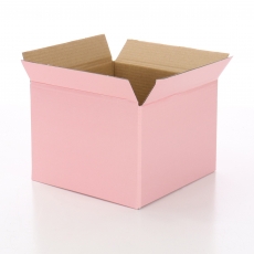 NO.6 BOX LIGHT PINK 16.5x16.5x17H (FLAP 4CM)