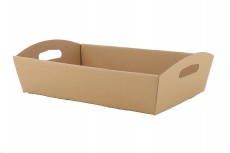 HAMPER TRAY SMALL KRAFT 6.5Hx25Lx17W