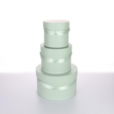 HAT BOX SAGE S/3 15X13.5H 18.5X14.5H 25X15H