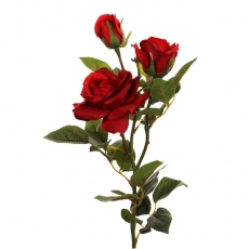 73CM GARDEN ROSE MULTI HEAD RED