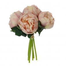 PEONY BOUQUET X 6 HEADS 28CM PINK