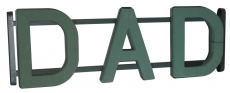 LETTER FRAME - DAD 28X80CM