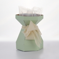 MINI CIRCULAR MOD VASE SGREEN 14X14X19CM p10