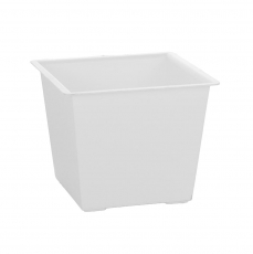 WINDSOR LRG SQUARE POT H11 W14 plastic WHITE