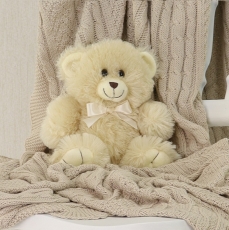 TEDDY BEAR CREAM 20CM SITTING