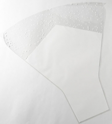 DOT SLEEVES WHITE 50X44X12CM PK/50