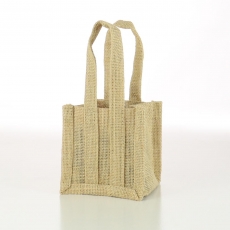 JUTE BAG 11H 11L 10W INC HANDLE 22H NATURAL