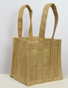 JUTE BAG 16H 19L 18W INC HANDLE 39H NATURAL