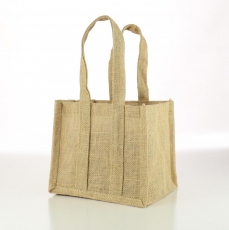 JUTE BAG 17.5H 18.5L 17W INC HANDLE 40H NATURAL