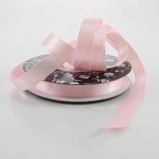 16MM DOUBLE SIDED SATIN 30M PER ROLL LIGHT PINK