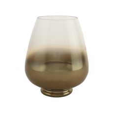 CLEAR/COFFEE SMALL VASE 24H 12.5T 10B 20WP
