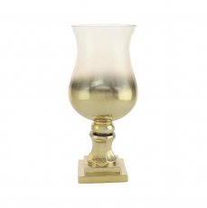 CLEAR/GOLD VASE 32.5H 13.T 10B 15WP ideal for weddings