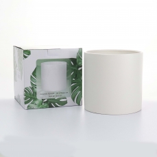 DOL CYLINDER 19H 19.5T 19.5B WHITE SMOOTH