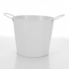 ROUND TIN MED/LAR WHITE 14.5H 18T 13.5B