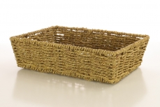 SEAGRASS RECT TRAY NATURAL 9.5H 37TL 26TW
