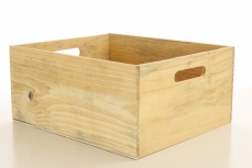 WOODEN CRATE SMALL 17.5H 39TL 32.5TW