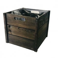 (DISC) CRATE LARGE 28H 31TL 31TW CHOCOLATE