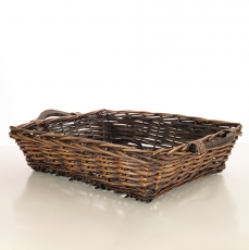 STAINED WILLOW TRAY 14H 50TL 39TW