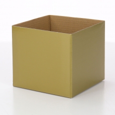 BOX MINI GLOSS GOLD 12.5x12.5x11.5H