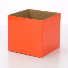 BOX MIN GLOSS ORANGE 12.5x12.5x11.5H
