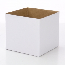 BOX MINI GLOSS WHITE 12.5x12.5x11.5H