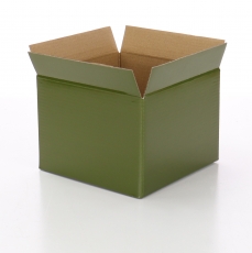 NO.6 BOX OLIVE 16.5x16.5x17H (FLAP 4CM)