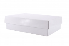SHIRT BOX SMALL - in set WHITE 33Lx22.8Wx9H